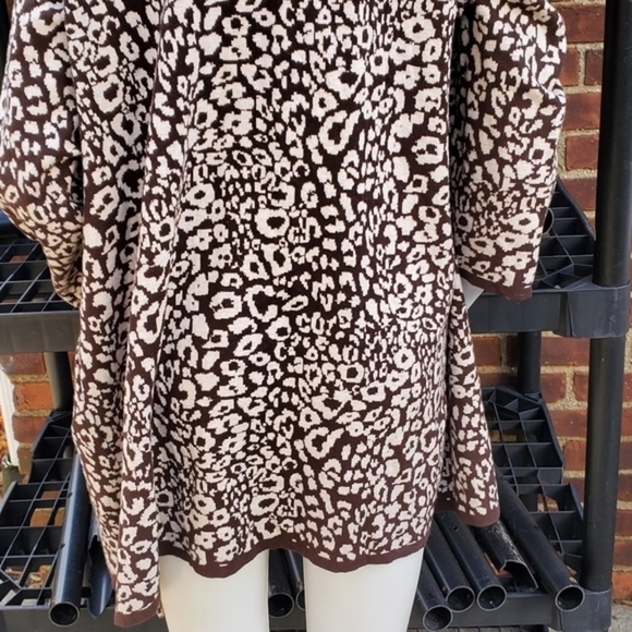 Style & Company Animal print‎ open cardigan 1X - Picture 4 of 9